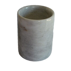 Marble Kitchen Utensil Holder Counter Organizer Carrara Style Solid Heavy‎
